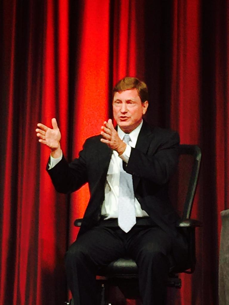 NARUC's tweet photo. Thomas Fanning giving a riveting talk on accountability, energy innovation, cyber security, and more. #NARUCSummer http://t.co/TU0xicoXzQ