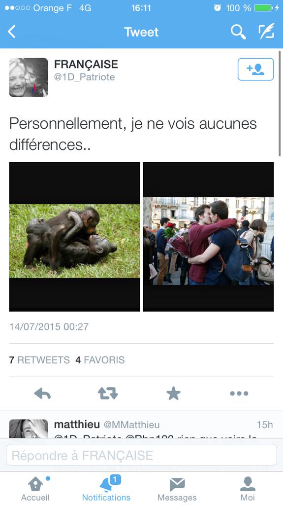 pouceopposable's tweet photo. Les fans de #LePen, leur #homophobie et leurs ratés avec la #langue française 😂😈! #FN #MLP #régionales2015 #LGBT http://t.co/mmzpdDo88g