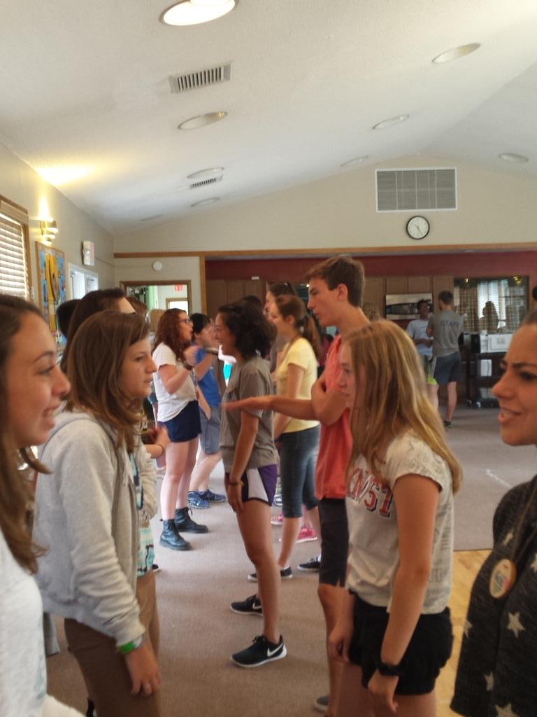 CampUWP's tweet photo. Circles. Where campers answer a series of questions. Great way to learn more about one another. 
#campupwithpeople http://t.co/dpiRk2TOWl