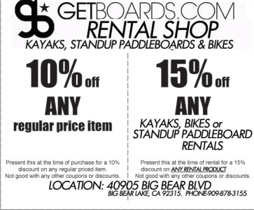 Getboards's tweet photo. Get 15% off all Rentals- #Bikes, #Kayaks, or #Paddleboards! Just show this coupon to our cashier! http://t.co/Wju2kJ1SgD