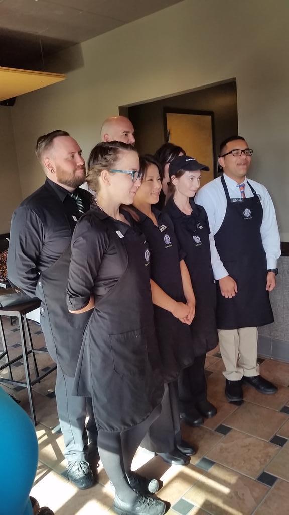 DarrellDBarnes's tweet photo. Getting ready for the #baristachampion SC Regional finals. #shandsfans are here to root on @sbuxshands Woot!!! http://t.co/5PDBb1Il2P