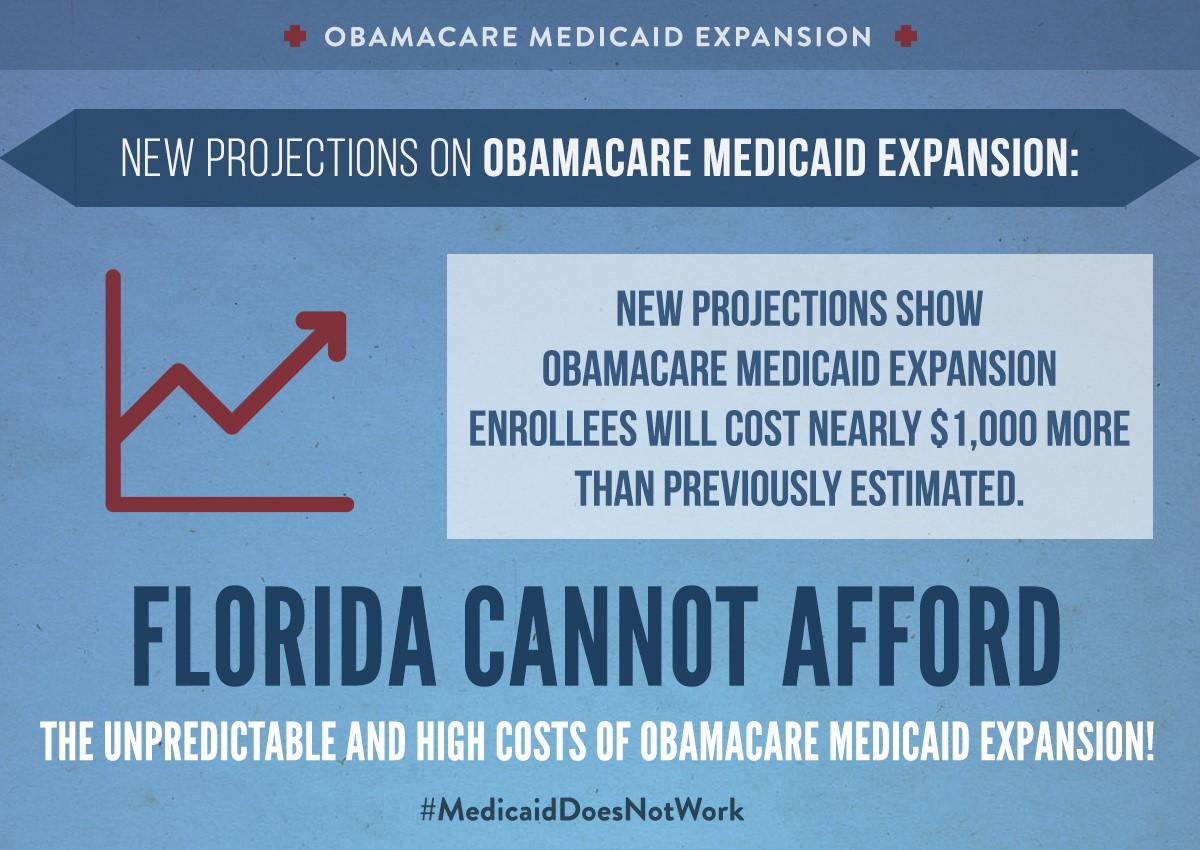 SteveCrisafulli's tweet photo. We can't afford Obamacare Medicaid expansion - new report shows costs continue to rise. #MedicaidDoesNotWork #sayfie http://t.co/R9W5HE8M2t