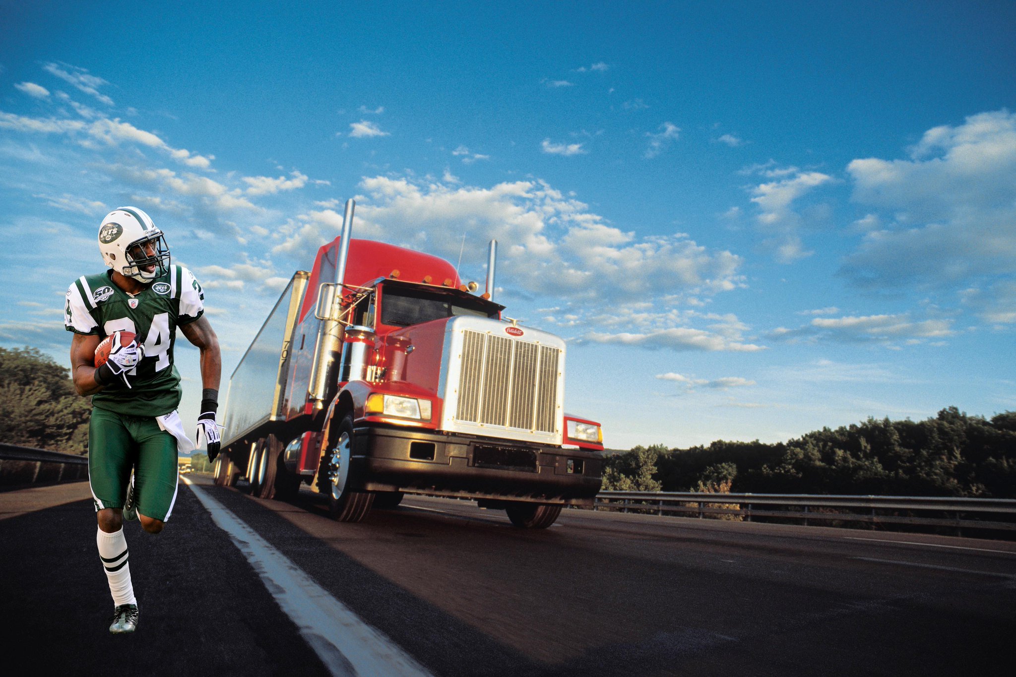 Happy Birthday to Who do you think would be faster? Remessage for the Trucker, Favorite for Darrelle Revis. 