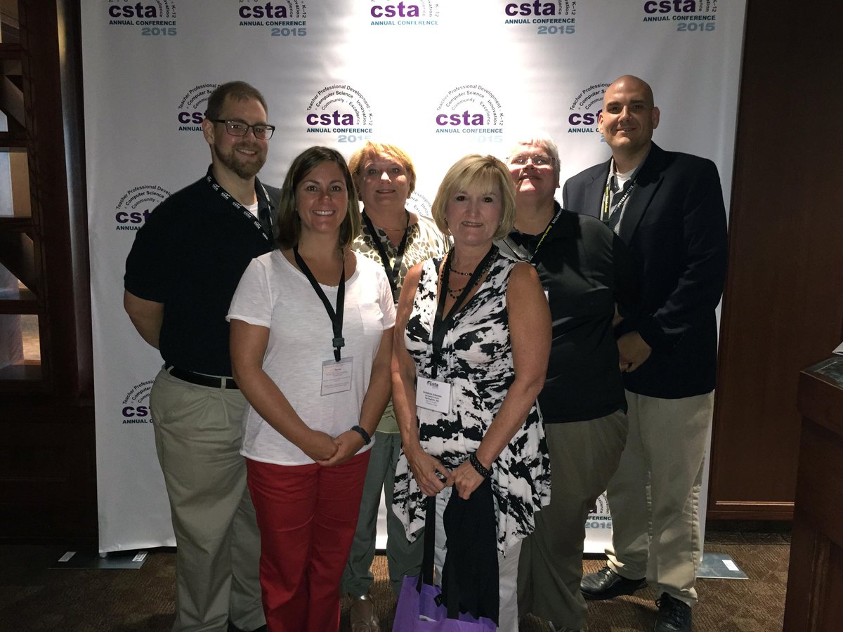AnthonyAOwen's tweet photo. Last #csta2015 day with  @ArkansasEd teachers @moixland, M King, G Cocanower, A Deavens, C Frank. #codingARfuture http://t.co/8eqMXn9ucO