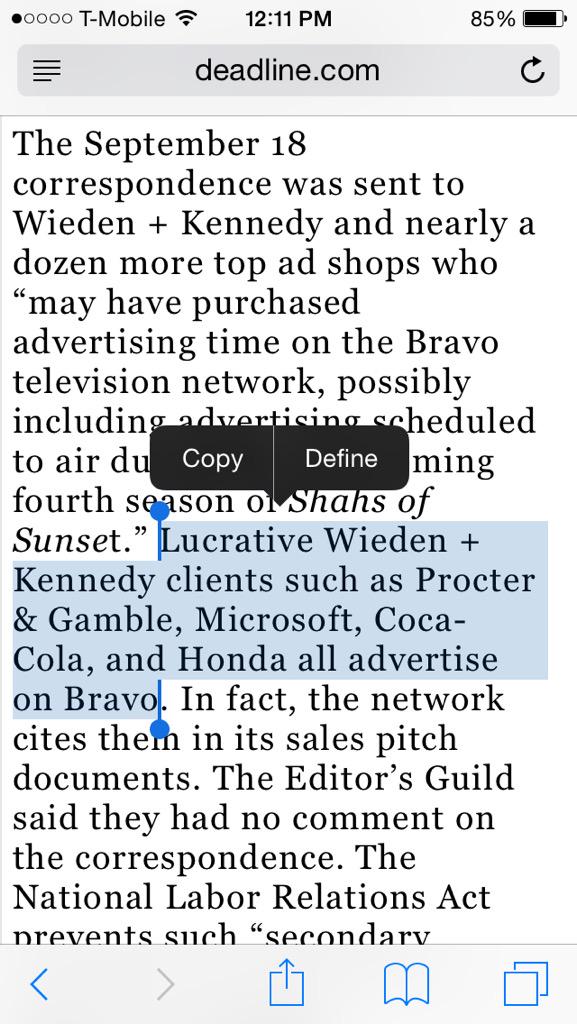 Here are some of @Bravotv's advertisers, in case anyone wants to reach out to them #BoycottBravo