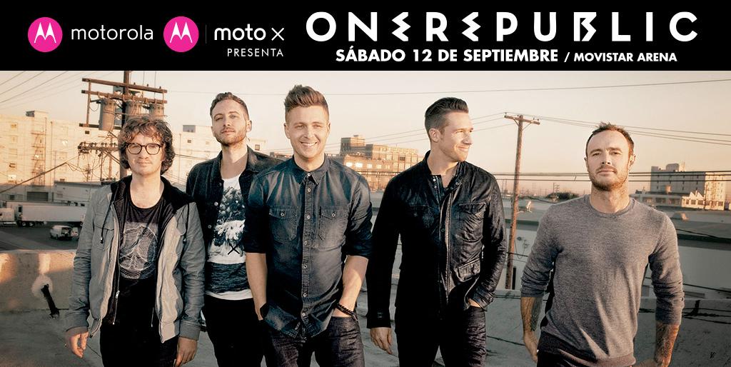 dgmedios's tweet image. ¡RT y participa x entradas! OneRepublic en Chile - 12 septiembre, Movistar Arena. Más info en bit.ly/OneRepublicEnC…