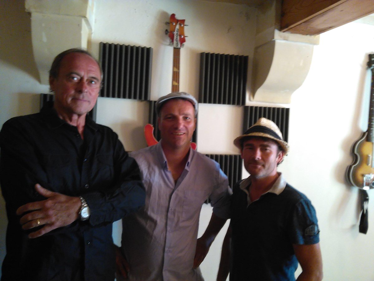 Here's an exclusive photo of us all in the studio recently.