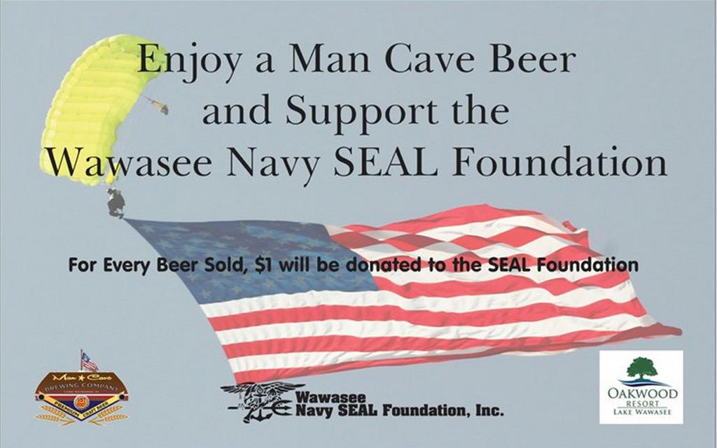 ManCaveBrewIN's tweet photo. July 25-26 enjoy Man Cave Beer at @OakwoodWawasee and support the Navy SEAL foundation. Visit http://t.co/0feibubj7u http://t.co/2mmEltIdEM