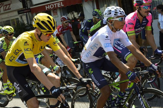 Cyclingnewsfeed's tweet photo. Quintana struggling to smile after first mountain stage at the Tour de France | http://t.co/UjNpUagRdj http://t.co/CoPZql6OI6