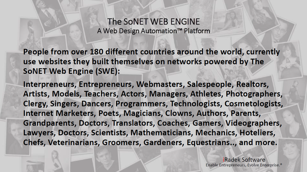 SoNET_WebEngine's tweet image. I am capable of generating thousands of dynamic websites. I also create social networks. #webdev #webdesignautomation