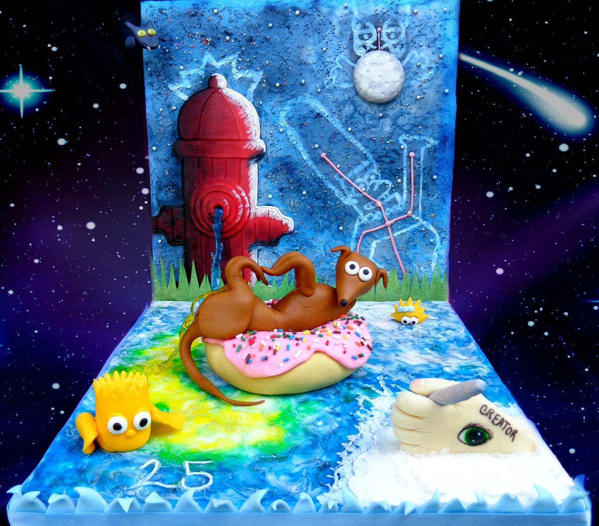 simpsononymous's tweet image. Vote for @simpsononymous for best collab at the Cake Masters awards cakemastersawards.com  @mimicafeunion