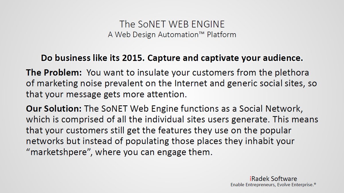 SoNET_WebEngine's tweet image. I am capable of generating thousands of dynamic websites. I also create social networks. #webdev #webdesignautomation