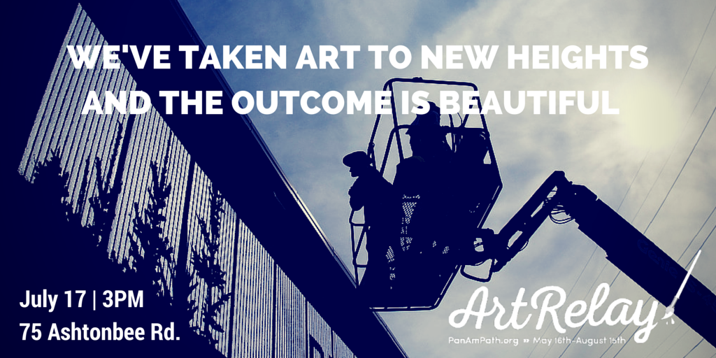 TorontoPearson's tweet image. This Friday on the @PanAmPath, visit a @No9ArtEnviro commissioned wall art installation. #PanAmPath #ArtRelay