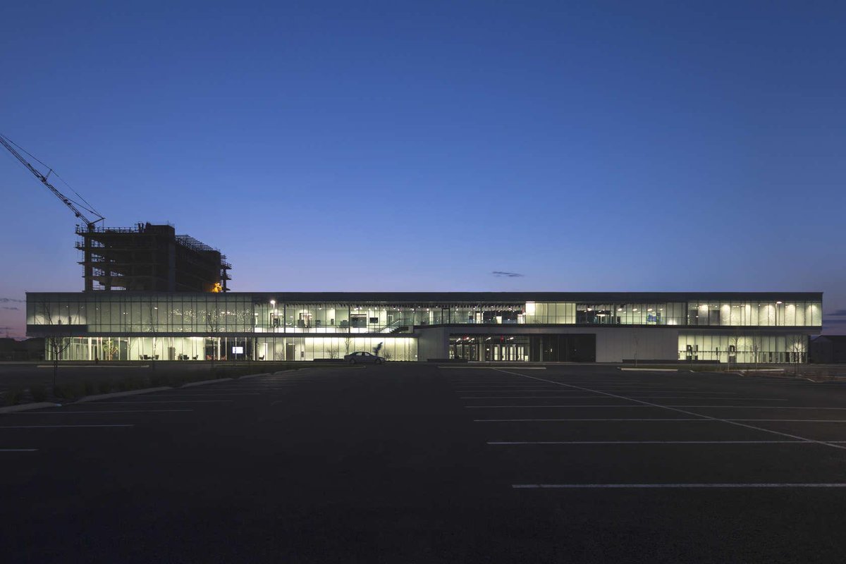 Architizer's tweet photo. .@CCM2architectes + Bilodeau Baril architectes make an exhibition center transparent: http://t.co/c6usvW5ee5 http://t.co/par3m24Xhx