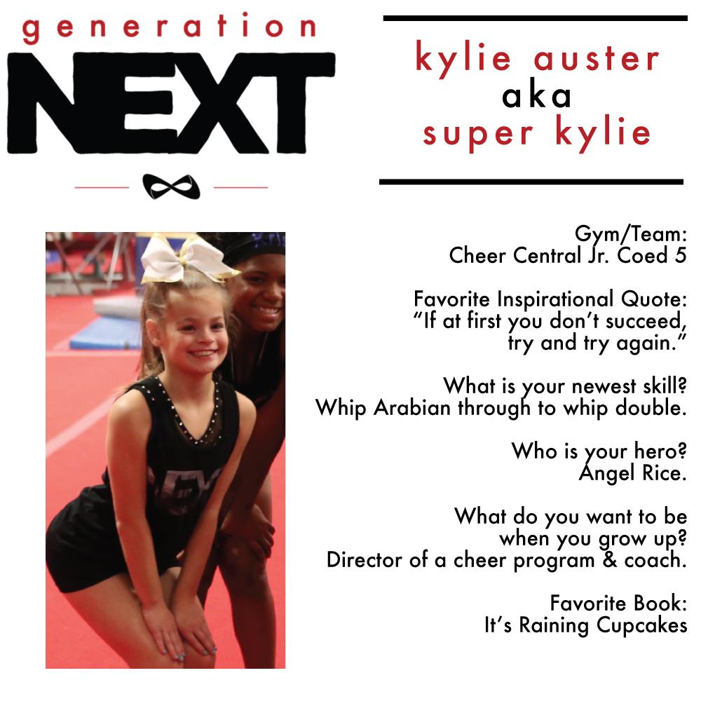Nfinity's tweet photo. Everyone meet Kylie Auster (@KylieAuster)! #GetToKnowGenNext http://t.co/0pKgJ3CV2F