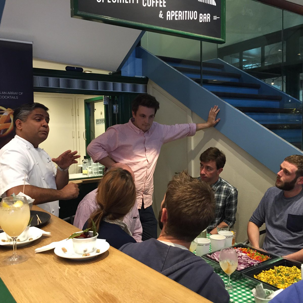 Taste testing with <a href="/chefviveksingh/">Vivek Singh</a> <a href="/pizzapilgrims/">Pizza Pilgrims</a> naan bread style pizzas! August #popup <a href="/CinnamonKitchen/">Cinnamon Kitchen</a>