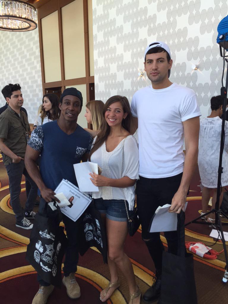 SilverScreenPR's tweet photo. Shaka Smith, Alx James, Gabbie Hanna, welcome!!! #saycheese #giftingsuite #silverscreenpr #celebrityconnected http://t.co/r3ukr9WF0G