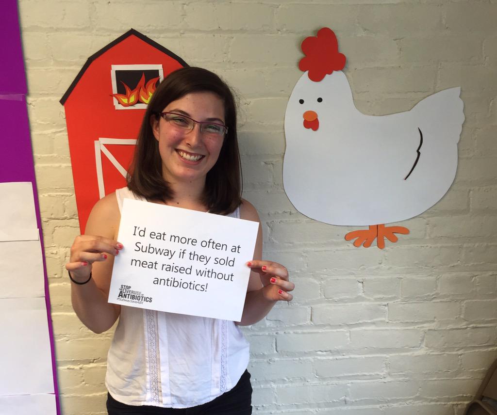 natannbooth's tweet photo. Here's a FRESH idea: tell subway to go antibiotic free! @SUBWAY http://t.co/nwZCznz9HD
