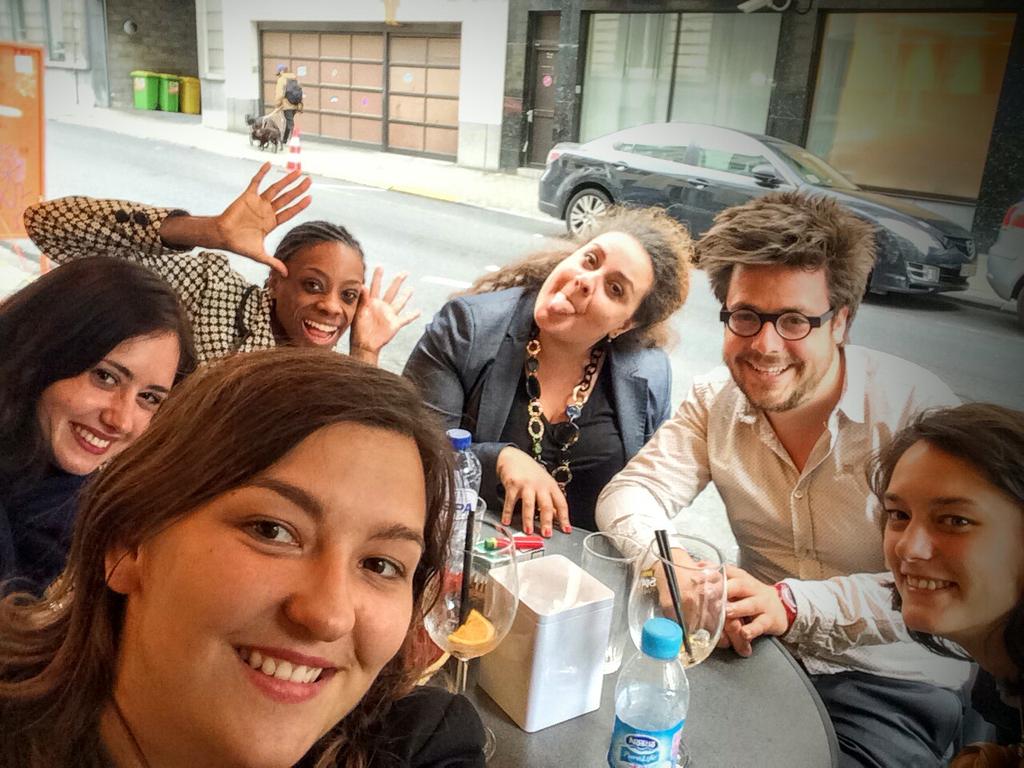 NinnaZivanovic's tweet photo. Unplanned&amp;spontaneous&amp;most of all-great time with @MaruschkaG @LauraSlimani @davidcordonnier @VilaAnahI @simonitaru:) http://t.co/R0i4zASru6