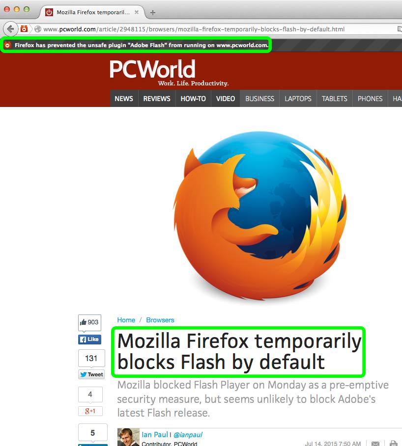 FlipperPA's tweet image. Ah, PCWorld. How accidentally hilarious! H/T to coworker Russ on this one. #AdobeFail #Flash #Security #AnotherUpdate