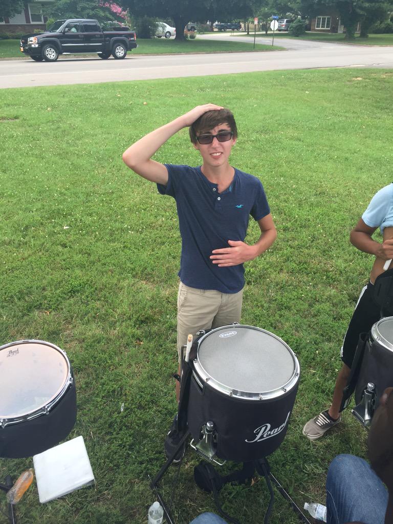drumline_lchs's tweet photo. Meet The Member! This is Kyler Hill, soon to be junior at LCHS. He plays snare and is the drumline section leader. http://t.co/sgX7nibkgf