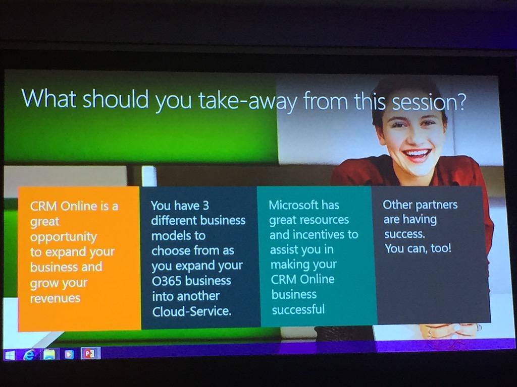 CRM online? The next step after #Office365 Business Development for @ITServicesNL #WPC15
