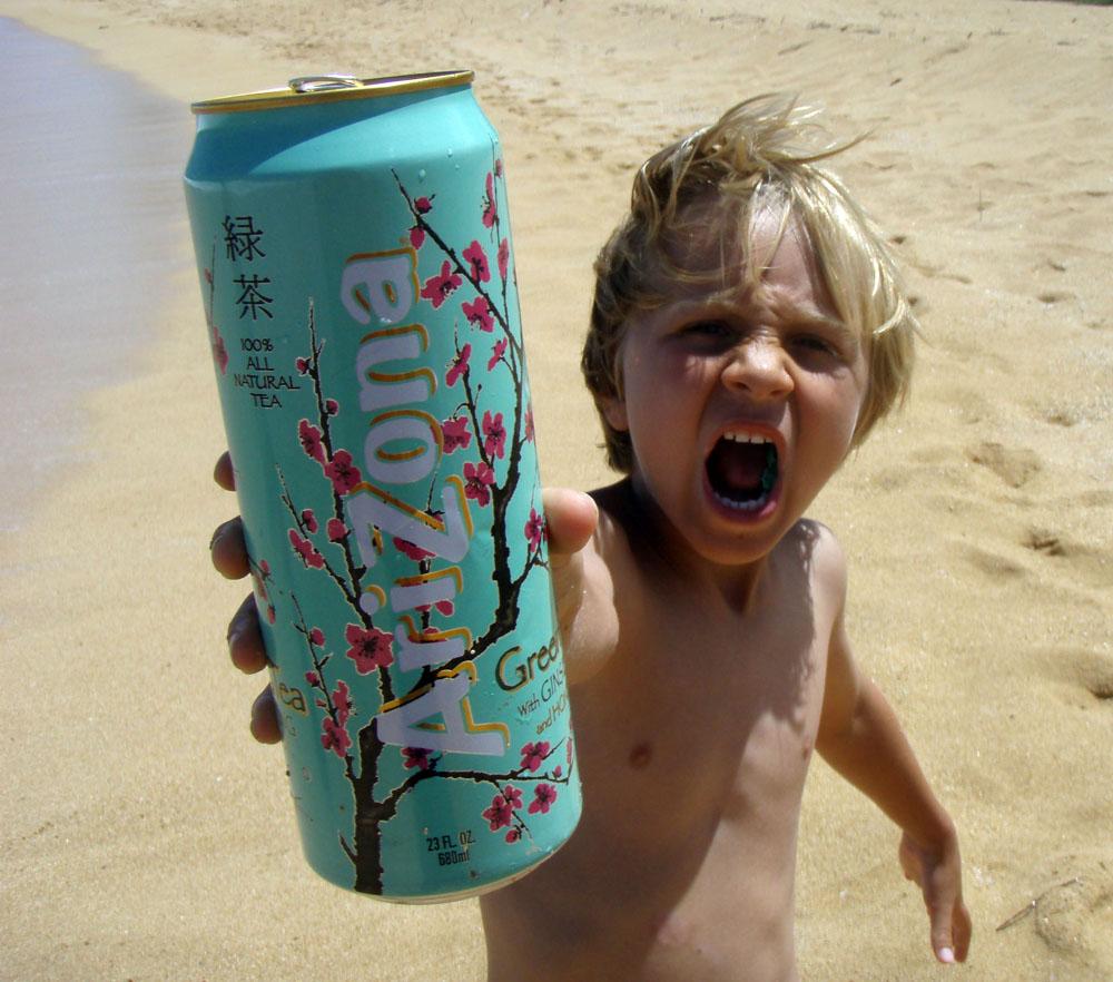 GetBakd's tweet photo. Order Get Bakd tonight and you might just find a free Arizona Tea in your bag. This kid approves! http://t.co/rnD7BEREzf