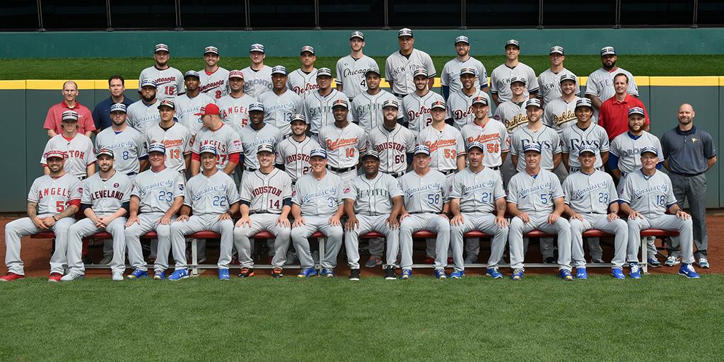 MLB on X: The AL repping their road gray uniforms. 2015 #ASG presented by  @TMobile  / X