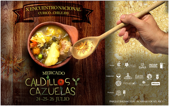 INDAP Maule estará con 40 agricultores en Caldillos y Cazuelas. Del 24 al 26 de julio en Curicó. <a href="/CaldilloCazuela/">Caldillos y Cazuelas</a>