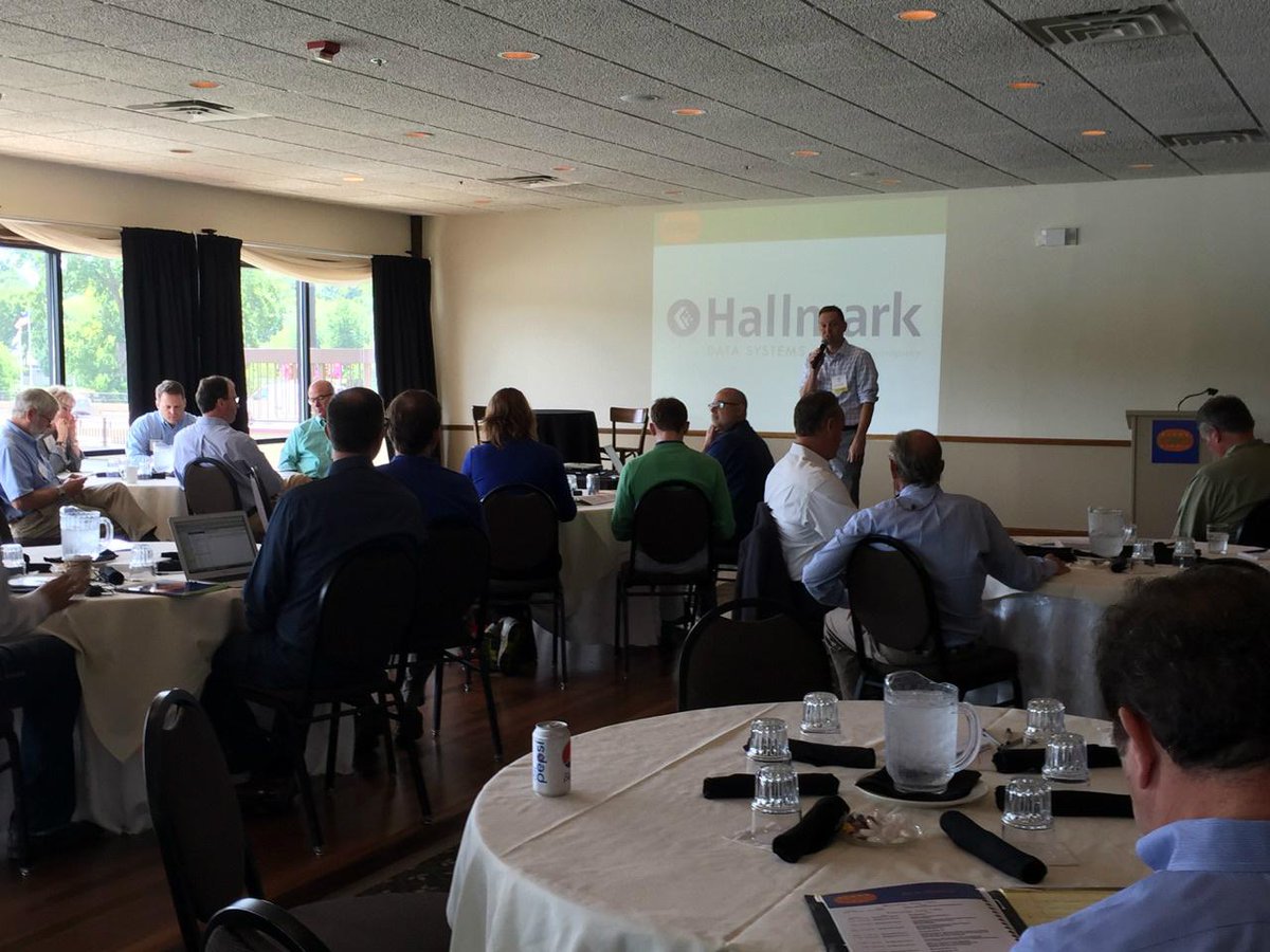 HallmarkData's tweet image. Steve Crowe gives an intro about Hallmark at the Niche CEO Summit in Geneva, IL.