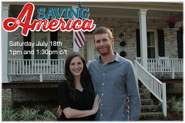 THIS Sat. July 18th watch the premiere of <a href="/SavingAmericaTV/">Saving America Show</a> @ 1pm CT on <a href="/hgtv/">HGTV</a> Restoring homes in Small-Town America