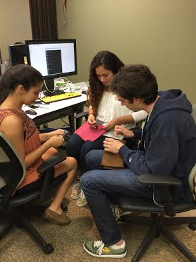 TACC's tweet photo. Sew fun! Wearable electronics #STEM project today for H.S. girls camp https://t.co/NihVXwzUoo https://t.co/Yr0vPggLts http://t.co/da2xlmyJ4k