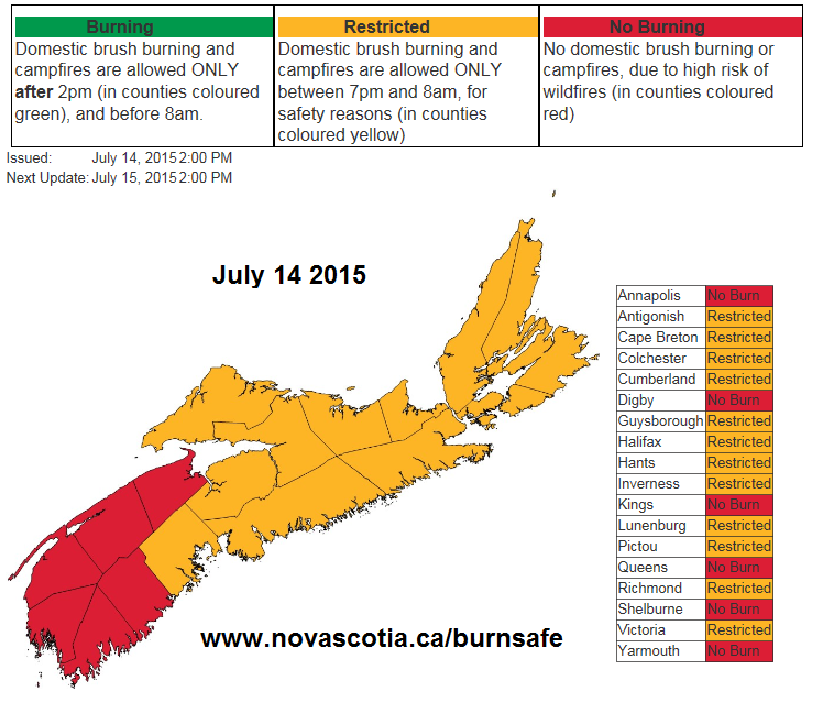 Nova Scotia Burn Map - Map Of New Hampshire