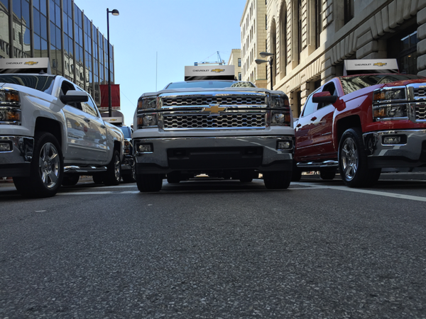 The <a href="/MLB/">MLB</a> #ASG Parade with each player being escorted by a #Silverado was a blast! #ChevyBaseball was in the house.