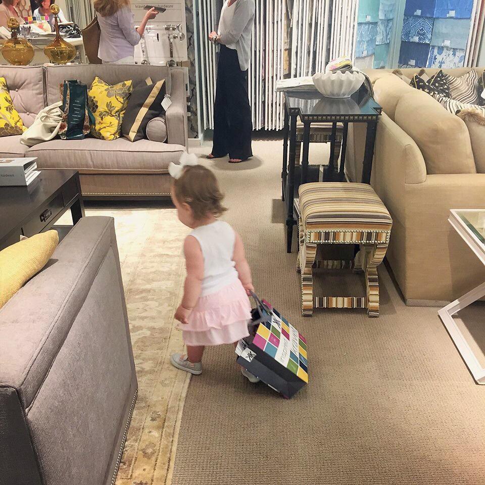 Kravet's tweet image. Starting them young! #designerintraining