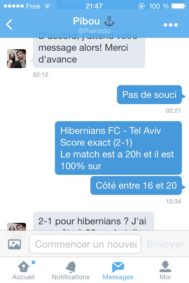 FixedMatch_Off's tweet image. Le match de ce soir se termine avec un score de 2-1 comme prévu, tu comfirme @Pierinou ? 💶🔥