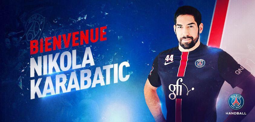 NKARABATIC's tweet photo. Fier d annoncer ma signature pour 4ans au @psghand et de rejoindre cette équipe pour un nouveau défi #DreamBigger #44 http://t.co/YtmAnZV4Z1