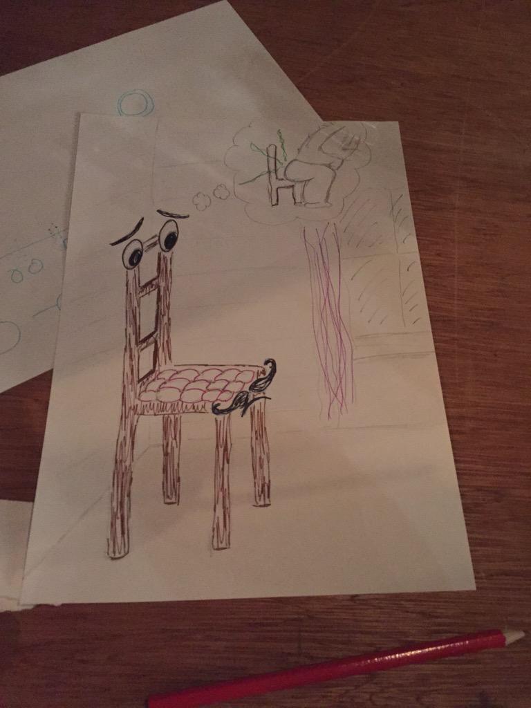 TashaTron's tweet photo. Henry, the old sad smelly French chair who no one loves. I drew him in @ComicStripClub @DrinkShopDo #stripandsketch http://t.co/3Jj9P3vhXm