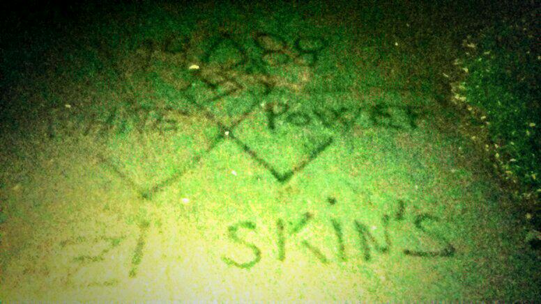 Benetan lotzagarrixa Bergarako parkian daren pintadak, hau da dagon bat. #fucknazis <a href="/Antifaxismoa/">Sare Antifaxista</a> <a href="/ArranoBergara/">Arrano taberna</a>