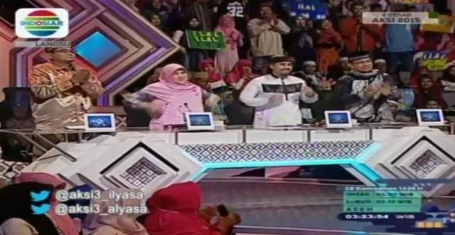 Waah.. dapat standing applause lagi dari dewan juri @AKSI3_Alyasa dan <a href="/AKSI3_Ilyasa/">Ilyassa Aksi Asia</a> #AksiIndosiar