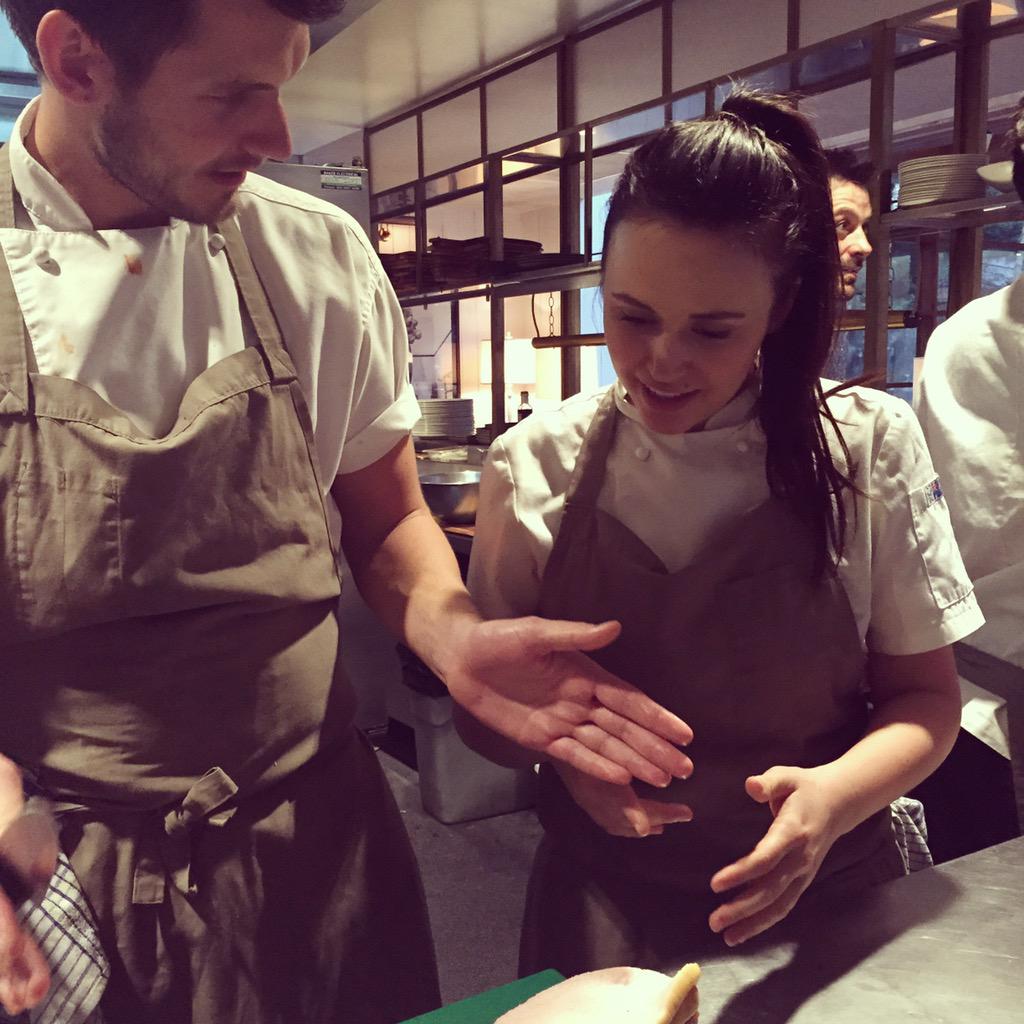 Sometimes Russ teaches me, sometimes we just do the robot #hotelcentennial #MasterChefAU