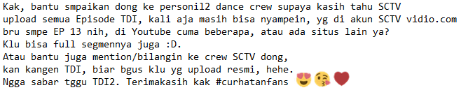 @andyWahyudhi please kakk :) #curhatanfans