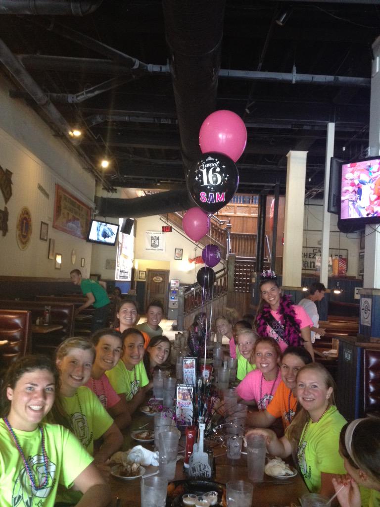 GaffneyVball's tweet photo. Surprise, surprise! @sam_stepp13 is 16! http://t.co/wZind4Gxqo