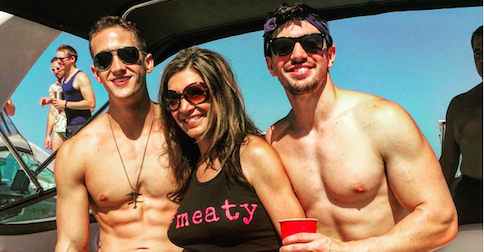 outmagazine's tweet photo. Where in the world is @SteveGrandMusic rocking this sexy @andrewchristian swimwear? http://t.co/TuUhZwYB4G