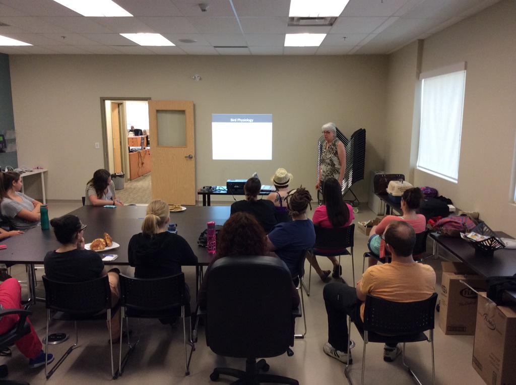 GuardianVet's tweet photo. Thanks to Kim from @wildlifeedm for a great seminar last night on treating injured and orphaned wildlife.We're ready! http://t.co/EYN8jIgVDE