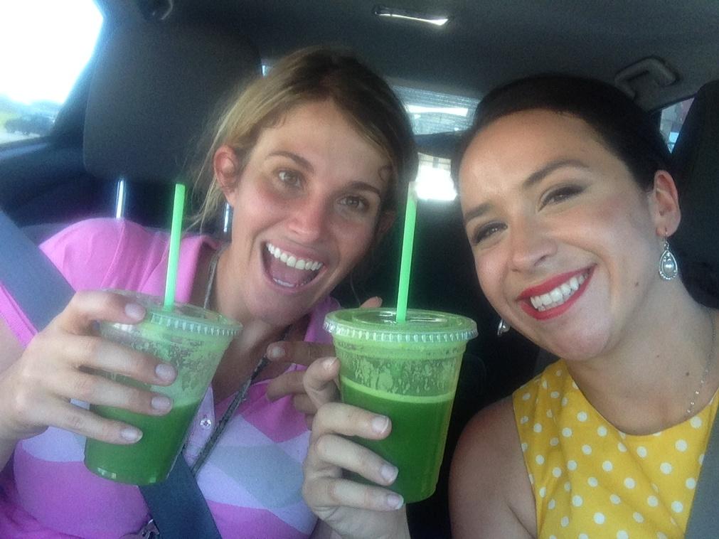 Green drinks with my girl <a href="/KWCHSamantha/">Samantha Anderson</a>!!!
