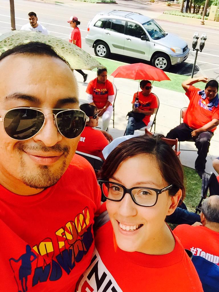 lariosjoe's tweet photo. Housekeepers @TempeMission deserve to be heard! Join the workers for the breaking of #tempefast today @ 5pm http://t.co/MXH6QBDsmZ