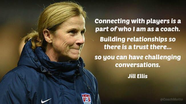It's all about connection. Relationships are the foundation upon which winning teams are built.