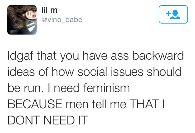 NoMaaam's tweet image. "Ass Backwards"

The irony is painful....

@vino_babe #circularargument #FeminismIsAwful