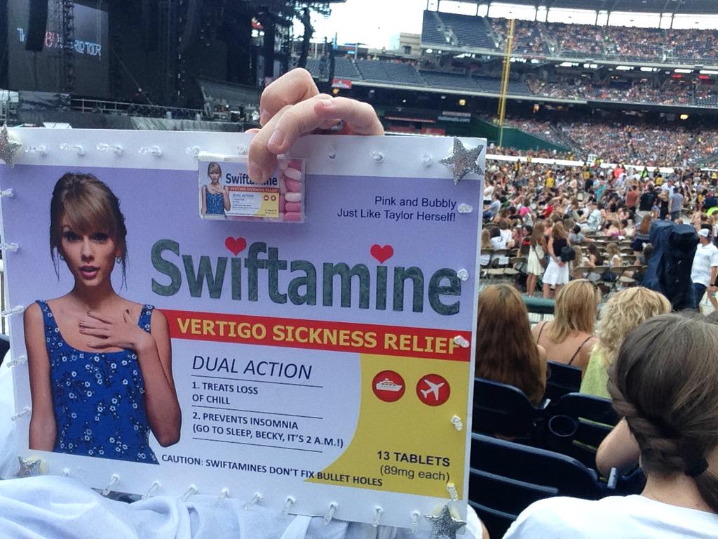 jonmarkman's tweet image. Almost out of #swiftamine! Come by Section 108 for yours! #1989WorldTourDC @taylornation13